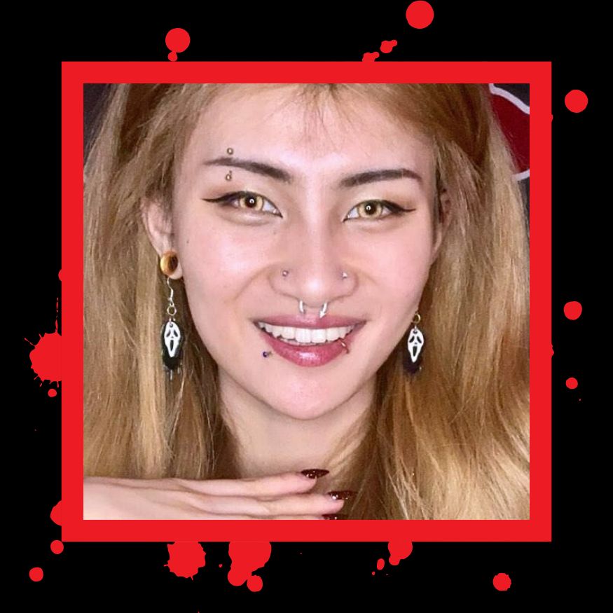 Ghost Face (Scream in Style: Ghost Face Earrings for Horror Fans!)
