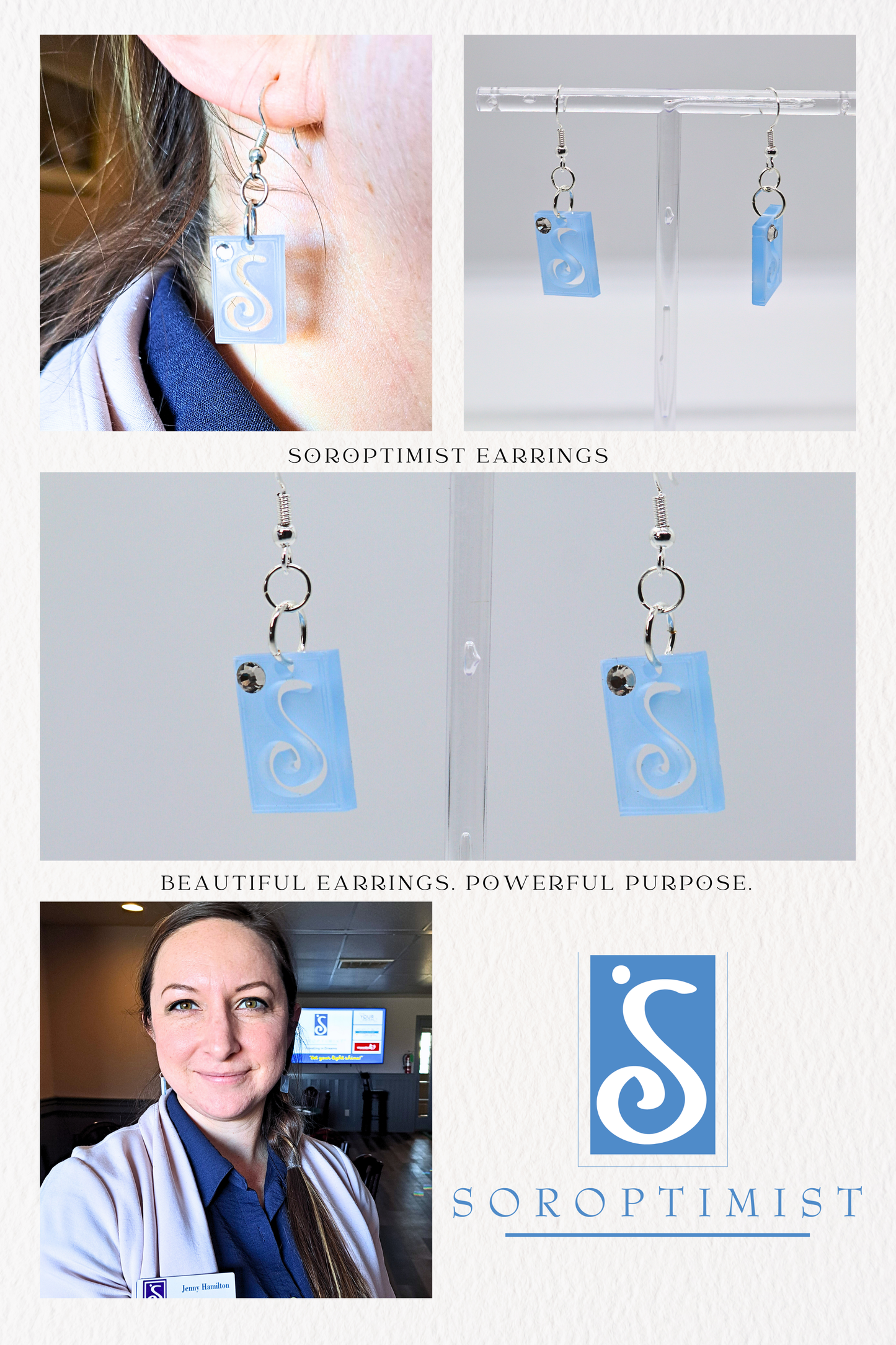 Soroptimist: Beautiful Earrings. Powerful Purpose.