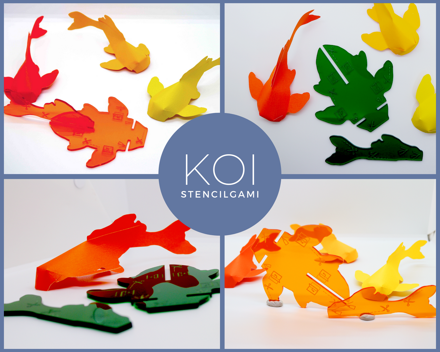 Koi Fish Stencilgami (Large)