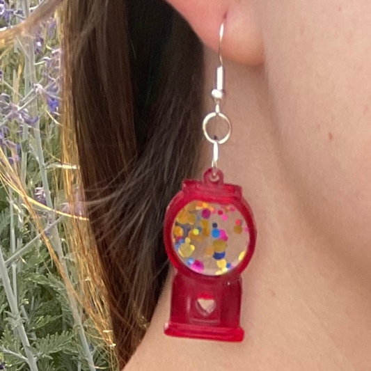 Gumball Machine Earrings (Turn the Crank on Nostalgia)