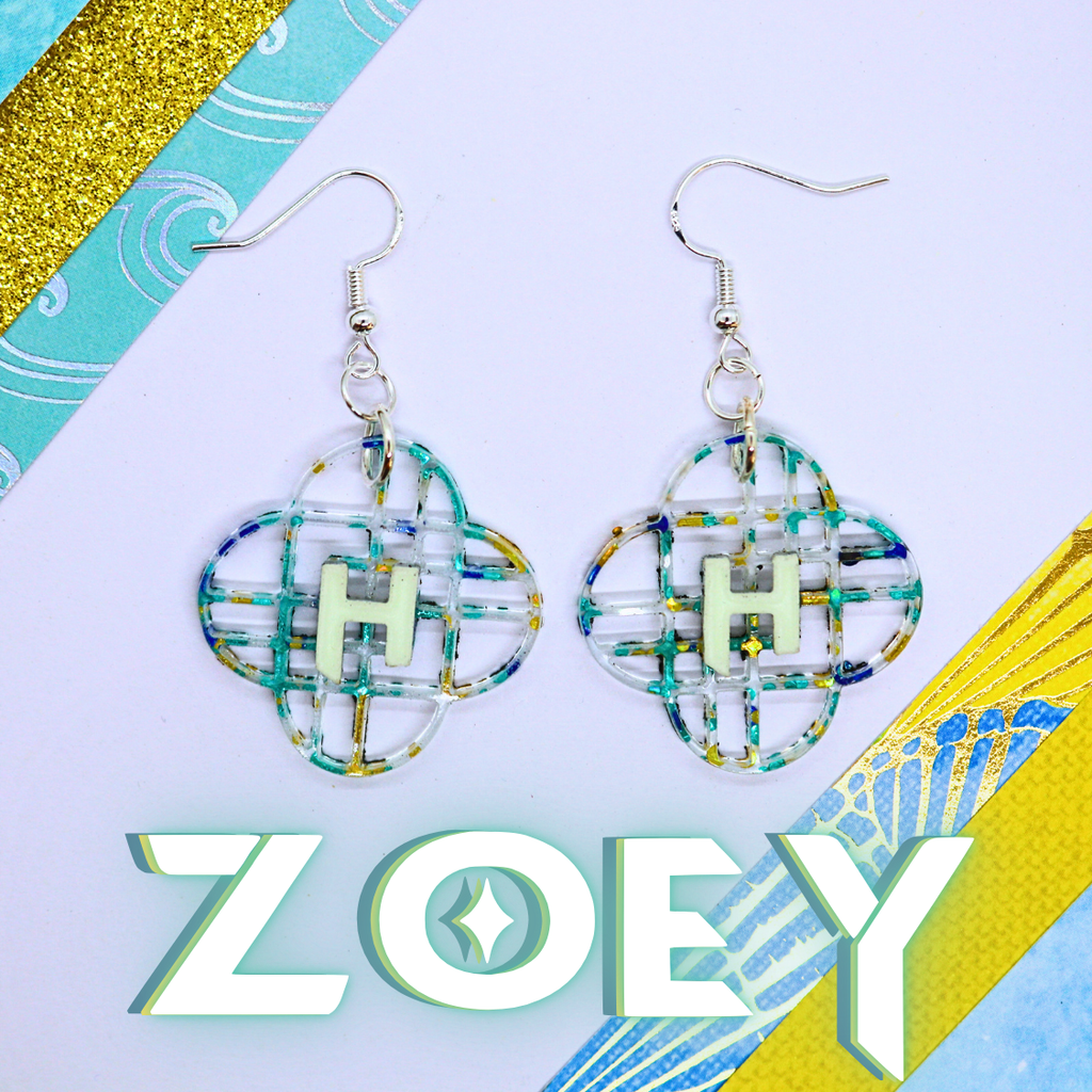 KPop Demon Hunters Zoey Earrings (Glow in the Dark)