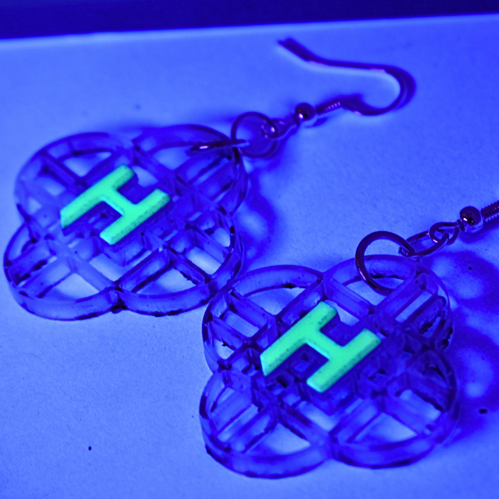 KPop Demon Hunters Rumi Earrings (Glow in the Dark)