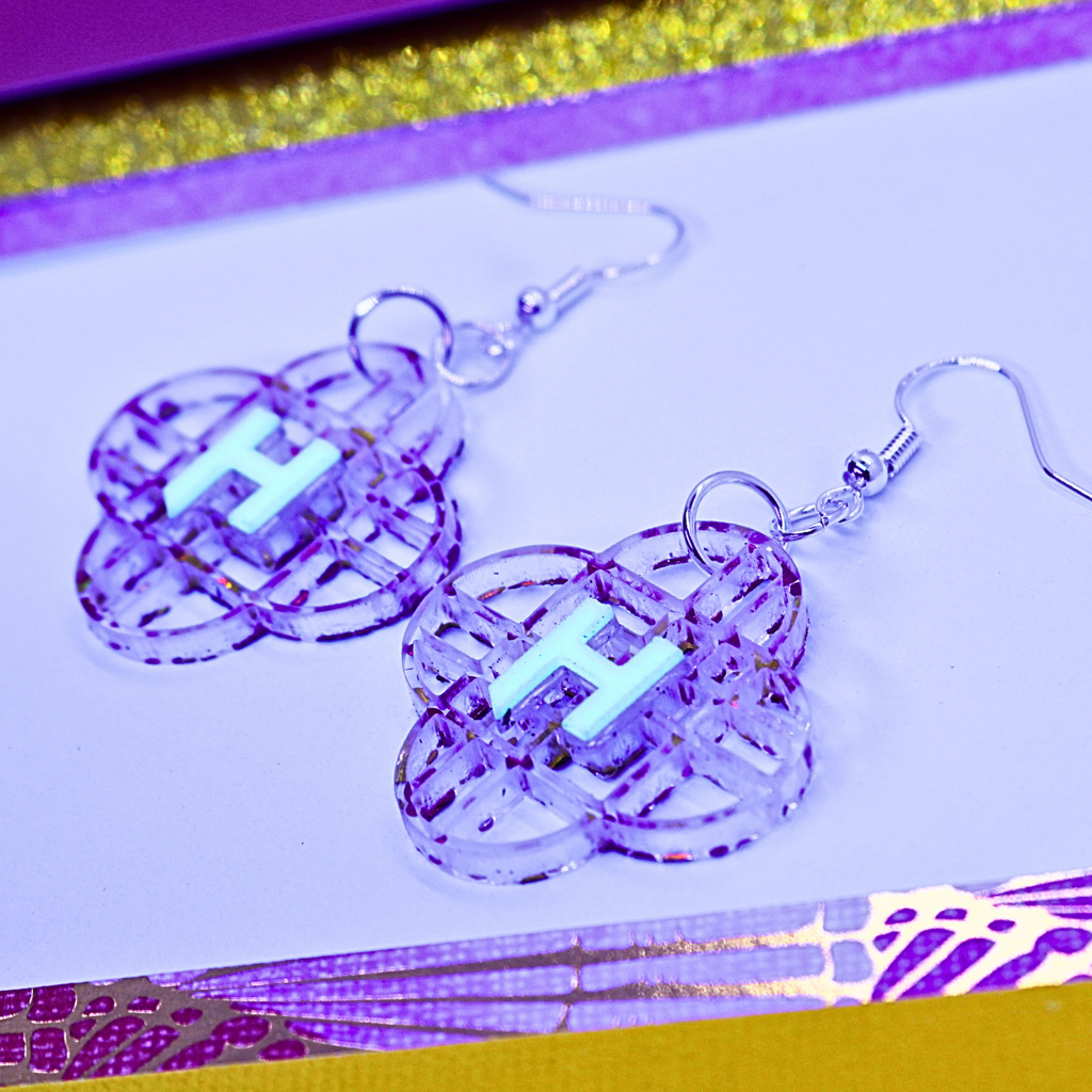 KPop Demon Hunters Mira Earrings (Glow in the Dark)